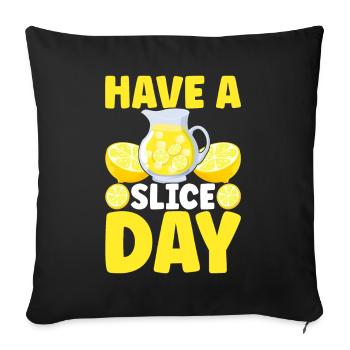 Lemonade Lemonade stand - Sofa pillowcase 17,3'' x 17,3'' (45 x 45 cm) - black - Front
