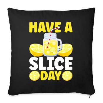 Lemonade Lemonade stand - Sofa pillowcase 17,3'' x 17,3'' (45 x 45 cm) - black - Front