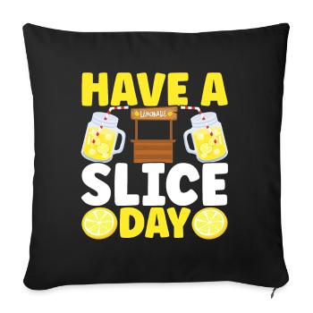 Stand de limonade Lemonade - Housse de coussin décorative 45 x 45 cm - noir - Devant