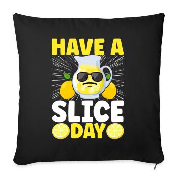 Lemonade Lemonade stand - Sofa pillowcase 17,3'' x 17,3'' (45 x 45 cm) - black - Front