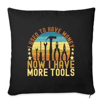 Électricien Technicien en électronique - Housse de coussin décorative 45 x 45 cm - noir - Devant