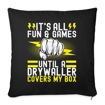 Électricien Technicien en électronique - Housse de coussin décorative 45 x 45 cm - noir - Devant