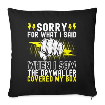 Électricien Technicien en électronique - Housse de coussin décorative 45 x 45 cm - noir - Devant