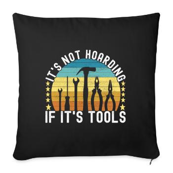 Électricien Technicien en électronique - Housse de coussin décorative 45 x 45 cm - noir - Devant