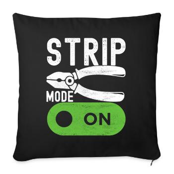 Électricien Technicien en électronique - Housse de coussin décorative 45 x 45 cm - noir - Devant