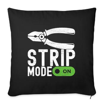 Électricien Technicien en électronique - Housse de coussin décorative 45 x 45 cm - noir - Devant