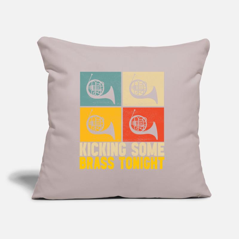 Cuivre à cor Housse de coussin décorative 45 x 45 cm