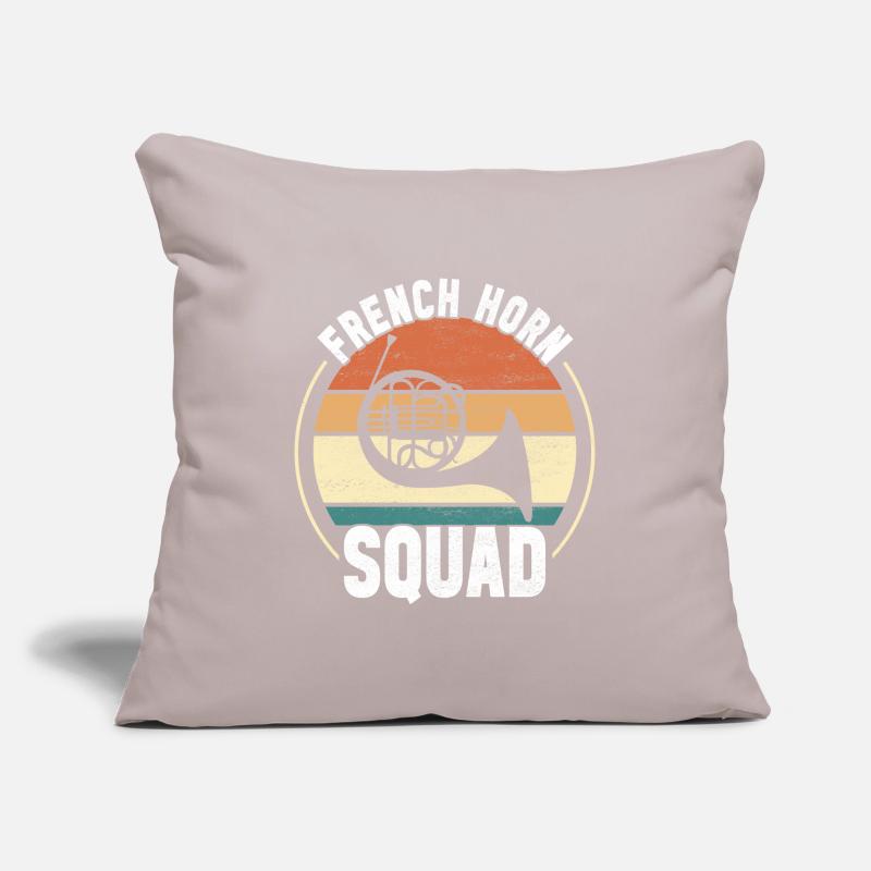 Cuivre à cor Housse de coussin décorative 45 x 45 cm