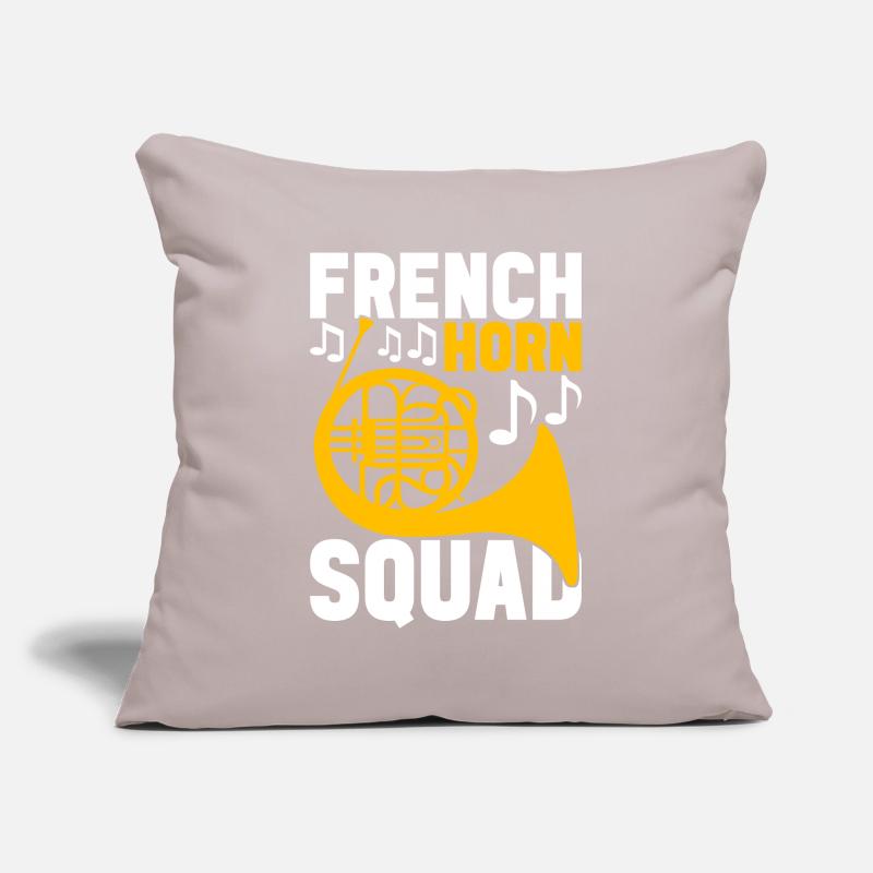 Cuivre à cor Housse de coussin décorative 45 x 45 cm