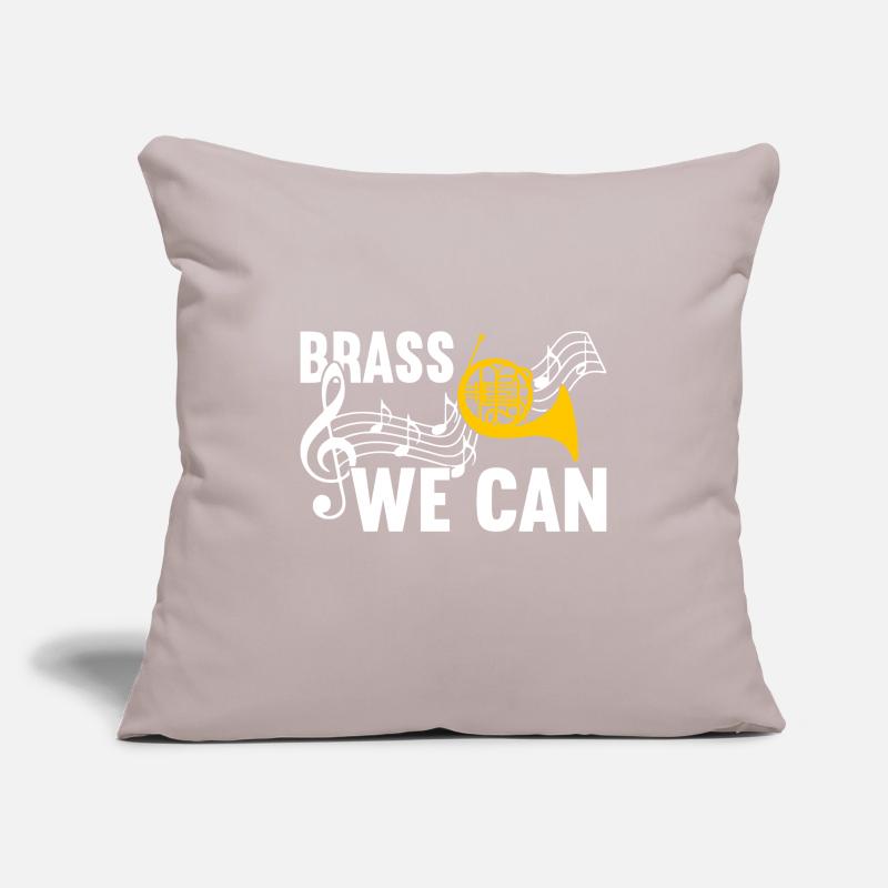 Cuivre à cor Housse de coussin décorative 45 x 45 cm