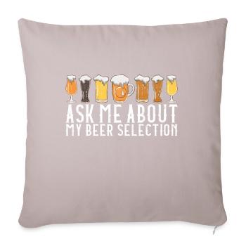 Bierbrauer Bier Brauen - Sofakissenbezug 45 x 45 cm - helles Taupe - Vorne