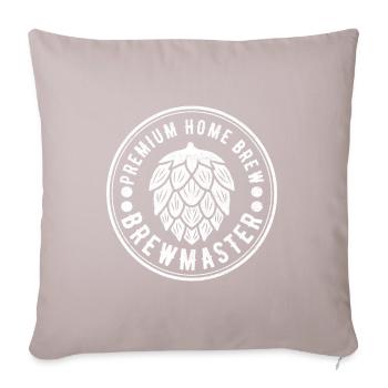 Brassage de bière Brassage de bière - Housse de coussin décorative 45 x 45 cm - taupe clair - Devant