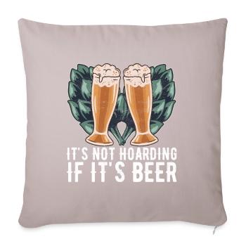 Bierbrauer Bier Brauen - Sofakissenbezug 45 x 45 cm - helles Taupe - Vorne