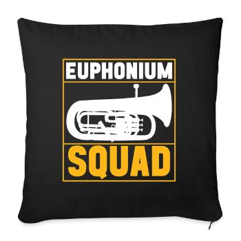 Euphonium Baritone Tenor Horn - Sofa pillowcase 17,3'' x 17,3'' (45 x 45 cm) - black - Front
