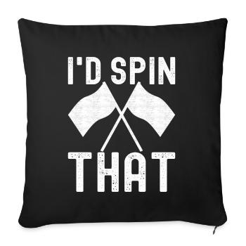 Flag Waving Marching Band Color Guard - Sofa pillowcase 17,3'' x 17,3'' (45 x 45 cm) - black - Front