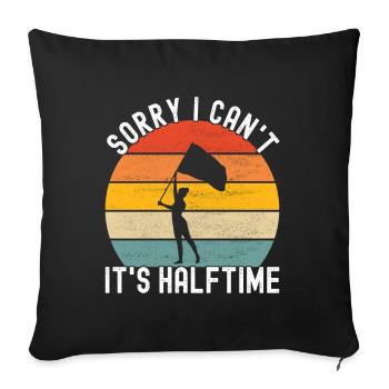 Flag Waving Marching Band Color Guard - Sofa pillowcase 17,3'' x 17,3'' (45 x 45 cm) - black - Front