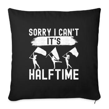 Drapeau agitant la fanfare garde de couleur - Housse de coussin décorative 45 x 45 cm - noir - Devant