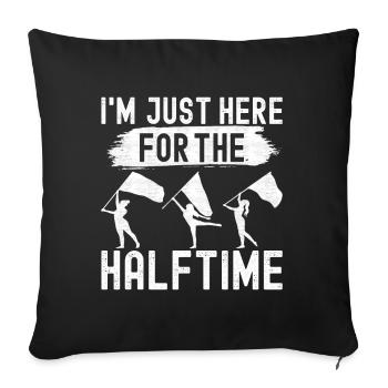 Flag Waving Marching Band Color Guard - Sofa pillowcase 17,3'' x 17,3'' (45 x 45 cm) - black - Front