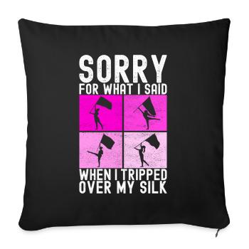 Flag Waving Marching Band Color Guard - Sofa pillowcase 17,3'' x 17,3'' (45 x 45 cm) - black - Front