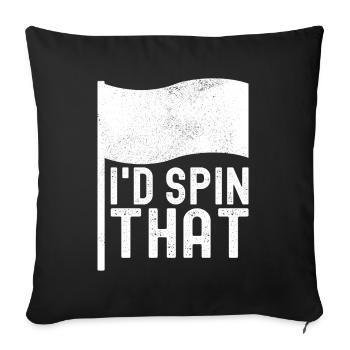 Flag Waving Marching Band Color Guard - Sofa pillowcase 17,3'' x 17,3'' (45 x 45 cm) - black - Front