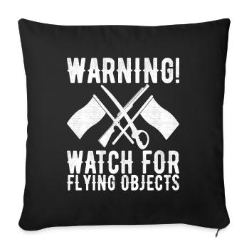 Flag Waving Marching Band Color Guard - Sofa pillowcase 17,3'' x 17,3'' (45 x 45 cm) - black - Front