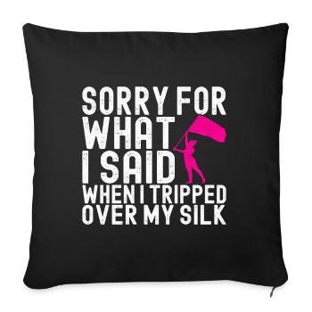 Flag Waving Marching Band Color Guard - Sofa pillowcase 17,3'' x 17,3'' (45 x 45 cm) - black - Front