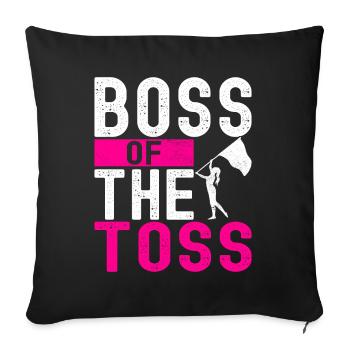Flag Waving Marching Band Color Guard - Sofa pillowcase 17,3'' x 17,3'' (45 x 45 cm) - black - Front