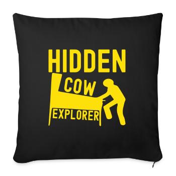 Pinball Flipper - Sofa pillowcase 17,3'' x 17,3'' (45 x 45 cm) - black - Front