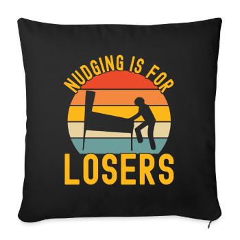 Flipper flipper - Housse de coussin décorative 45 x 45 cm - noir - Devant