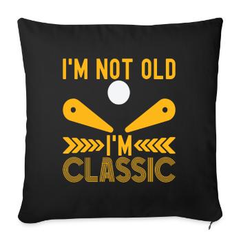 Flipper flipper - Housse de coussin décorative 45 x 45 cm - noir - Devant