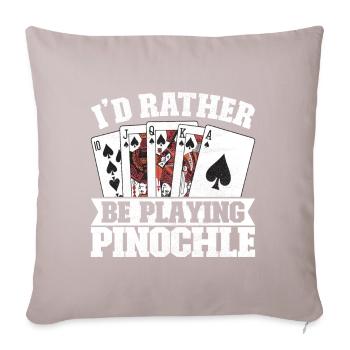Binocular Pinochle - Sofa pillowcase 17,3'' x 17,3'' (45 x 45 cm) - light taupe - Front