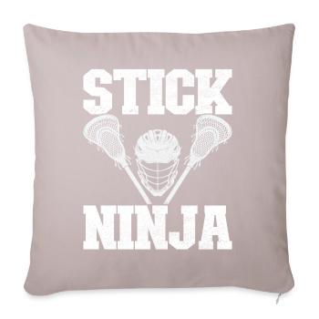 Lacrosse Lacrosse Players - Sofa pillowcase 17,3'' x 17,3'' (45 x 45 cm) - light taupe - Front