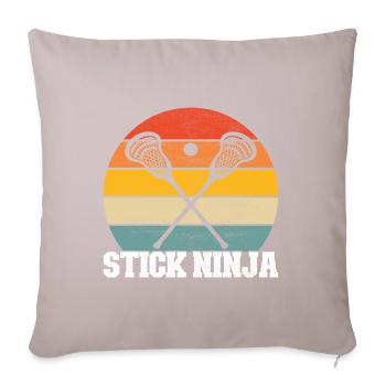 Lacrosse Lacrosse Players - Sofa pillowcase 17,3'' x 17,3'' (45 x 45 cm) - light taupe - Front