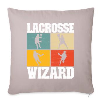 Lacrosse Lacrosse Players - Sofa pillowcase 17,3'' x 17,3'' (45 x 45 cm) - light taupe - Front