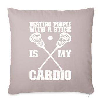 Lacrosse Lacrosse Players - Sofa pillowcase 17,3'' x 17,3'' (45 x 45 cm) - light taupe - Front