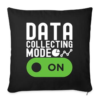 Data Science Data Analyst - Sofa pillowcase 17,3'' x 17,3'' (45 x 45 cm) - black - Front