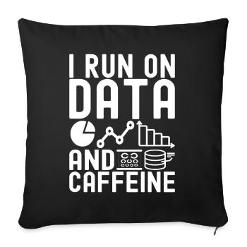 Data Science Data Analyst - Sofa pillowcase 17,3'' x 17,3'' (45 x 45 cm) - black - Front