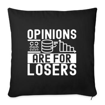 Analyste de données en science des données - Housse de coussin décorative 45 x 45 cm - noir - Devant