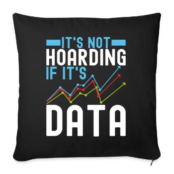 Analyste de données en science des données - Housse de coussin décorative 45 x 45 cm - noir - Devant