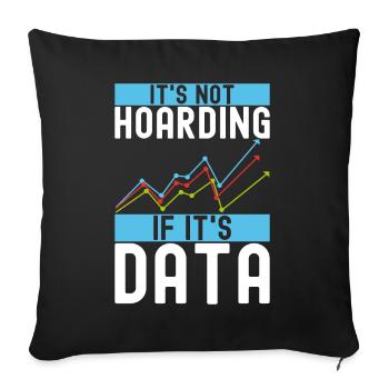 Analyste de données en science des données - Housse de coussin décorative 45 x 45 cm - noir - Devant