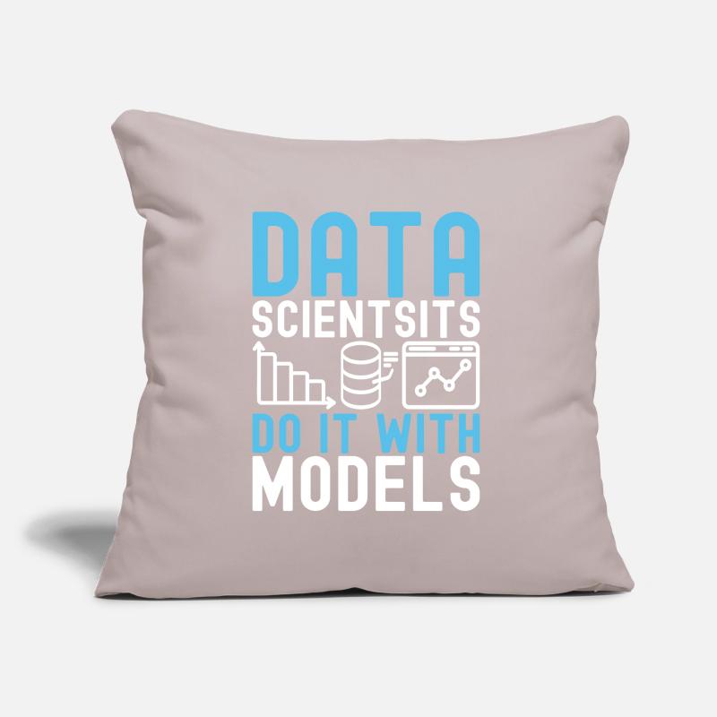 Analyste de données en science des données Housse de coussin décorative 45 x 45 cm