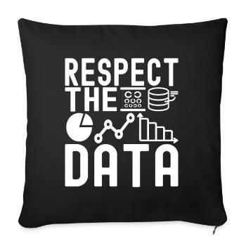 Analyste de données en science des données - Housse de coussin décorative 45 x 45 cm - noir - Devant