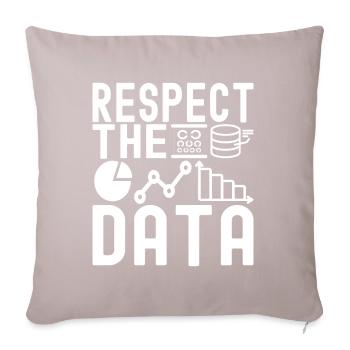 Analyste de données en science des données - Housse de coussin décorative 45 x 45 cm - taupe clair - Devant
