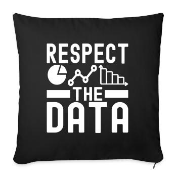 Analyste de données en science des données - Housse de coussin décorative 45 x 45 cm - noir - Devant