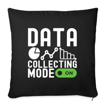 Data Science Data Analyst - Sofa pillowcase 17,3'' x 17,3'' (45 x 45 cm) - black - Front