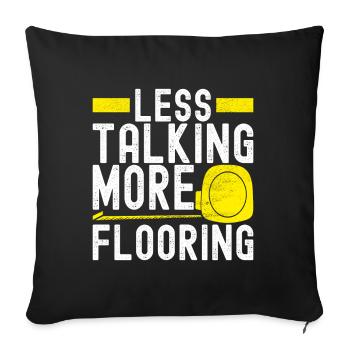 Tiler Floor Layer - Sofa pillowcase 17,3'' x 17,3'' (45 x 45 cm) - black - Front