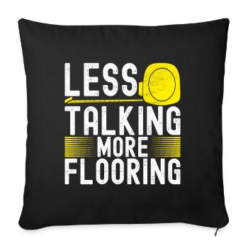 Tiler Floor Layer - Sofa pillowcase 17,3'' x 17,3'' (45 x 45 cm) - black - Front
