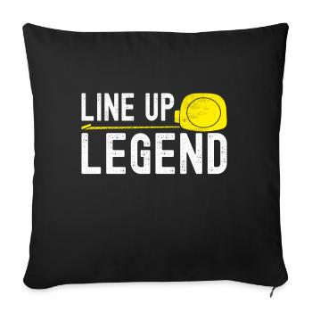 Tiler Floor Layer - Sofa pillowcase 17,3'' x 17,3'' (45 x 45 cm) - black - Front