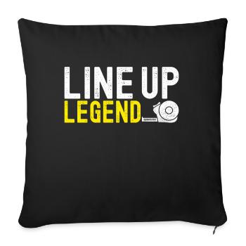 Tiler Floor Layer - Sofa pillowcase 17,3'' x 17,3'' (45 x 45 cm) - black - Front