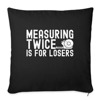 Tiler Floor Layer - Sofa pillowcase 17,3'' x 17,3'' (45 x 45 cm) - black - Front